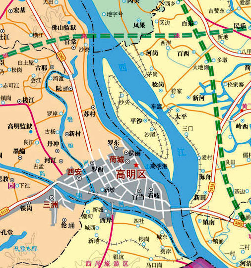 高明地图_广东佛山高明地图图片
